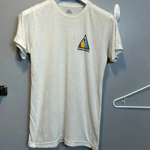 💥2018 imagine dragons white shirt size small evolve tour short sleeve unisex - Picture 1 of 8